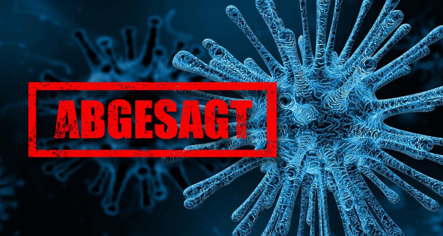 Wegen Virus abgesagt