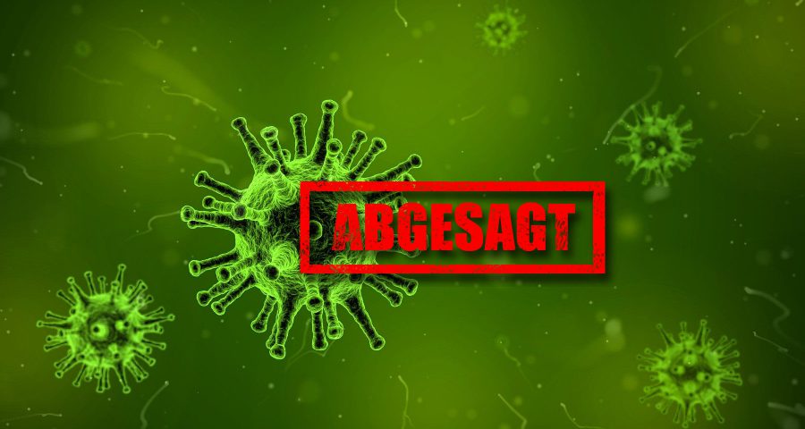 Wegen Virus abgesagt