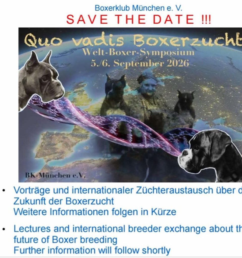 Quo vadis Boxerzucht - Save the date